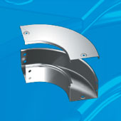 Угол CPO 90 горизонтальный 90° 150х50, RAL Угол CPO 90 горизонтальный 90° 150х50, RAL